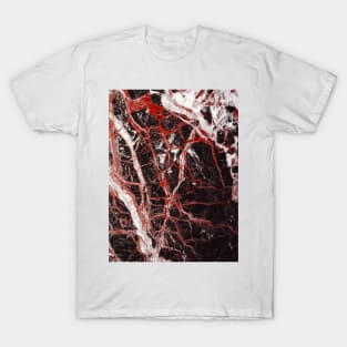 Black and red marble iphone case T-Shirt